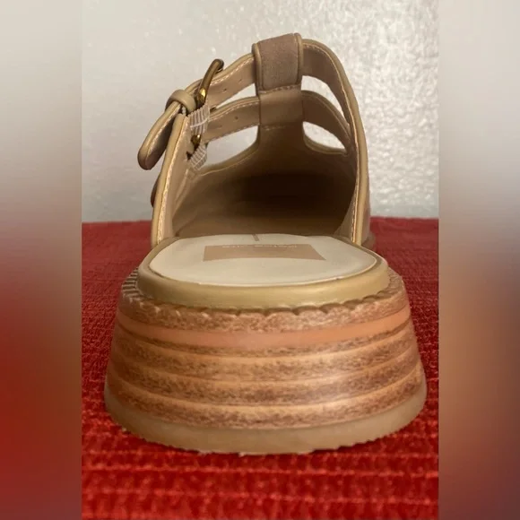 NWT-.DOLCE VITA WOMENS TAN MULES - Picture 6 of 16